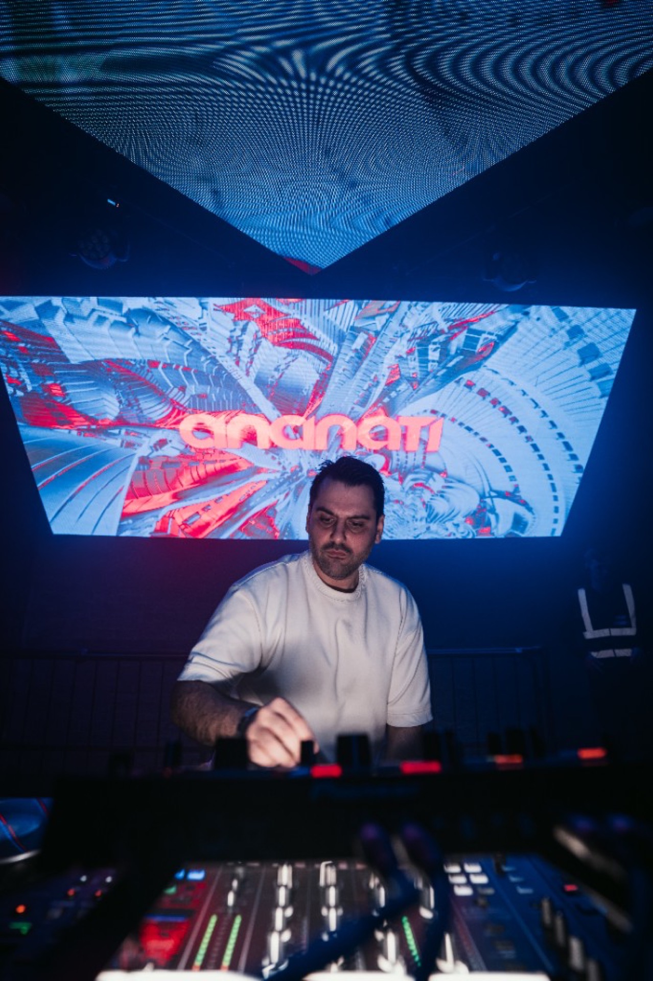 Professional DJ booth at a London Iranian music event — DJ Cincinati